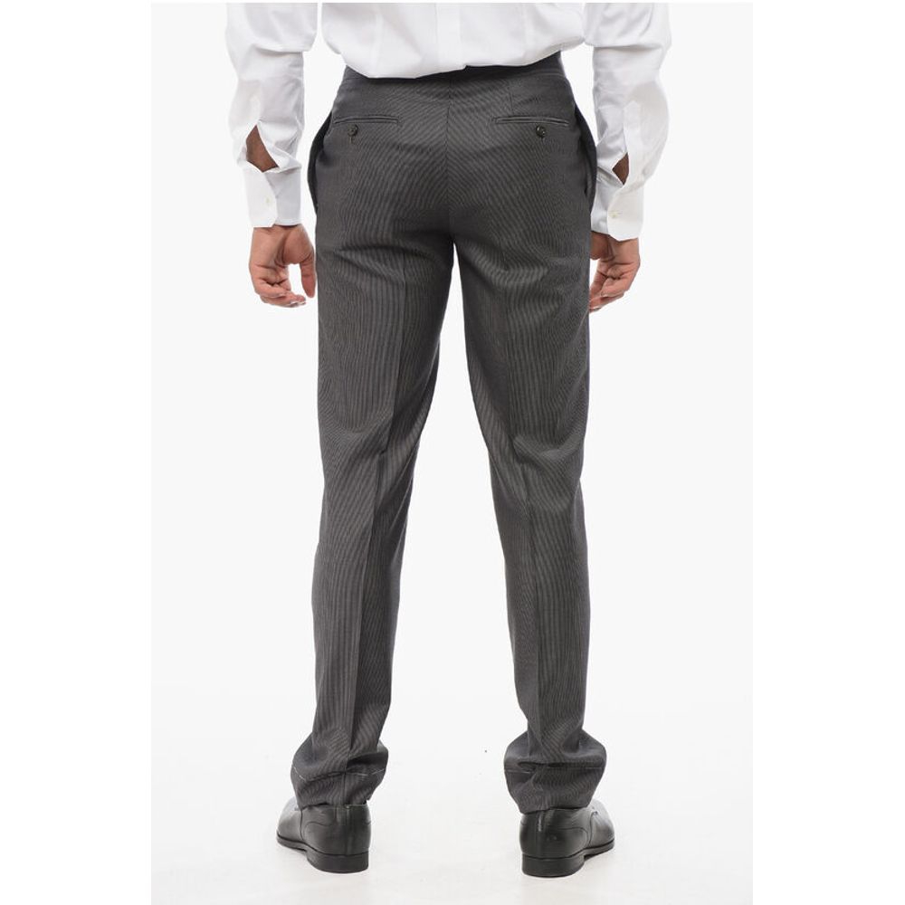Corneliani Pinstriped MANTUA Virgin Wool Pants - Image 2