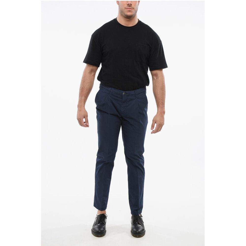 Corneliani Cotton Pants with Belt Loop - Image 4