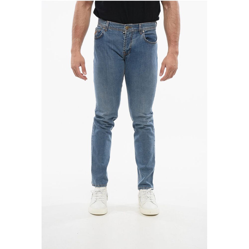 Corneliani Faded Effect Regular Fit Denims