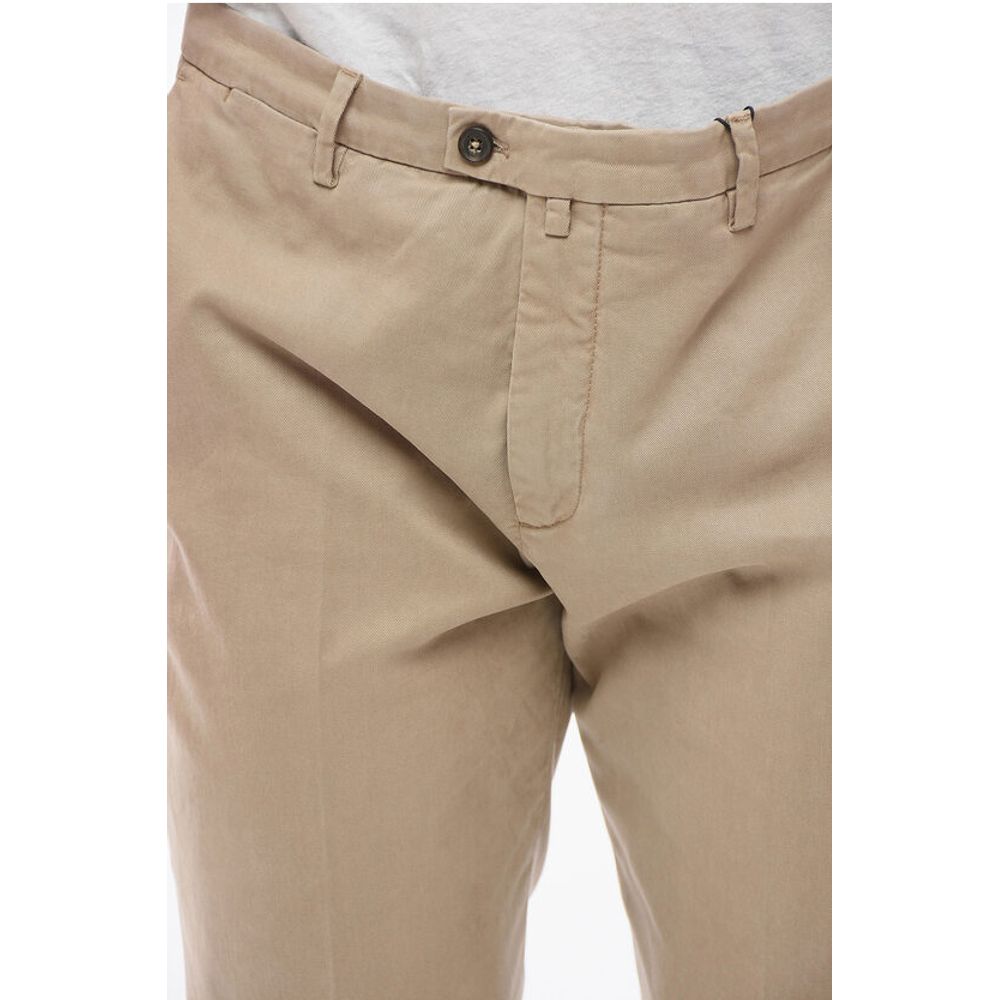 Corneliani Cotton Blend Pants with Welt Pockets - Image 3