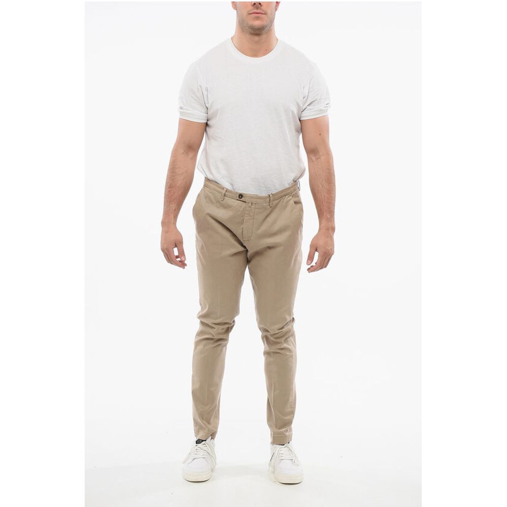 Corneliani Cotton Blend Pants with Welt Pockets - Image 4