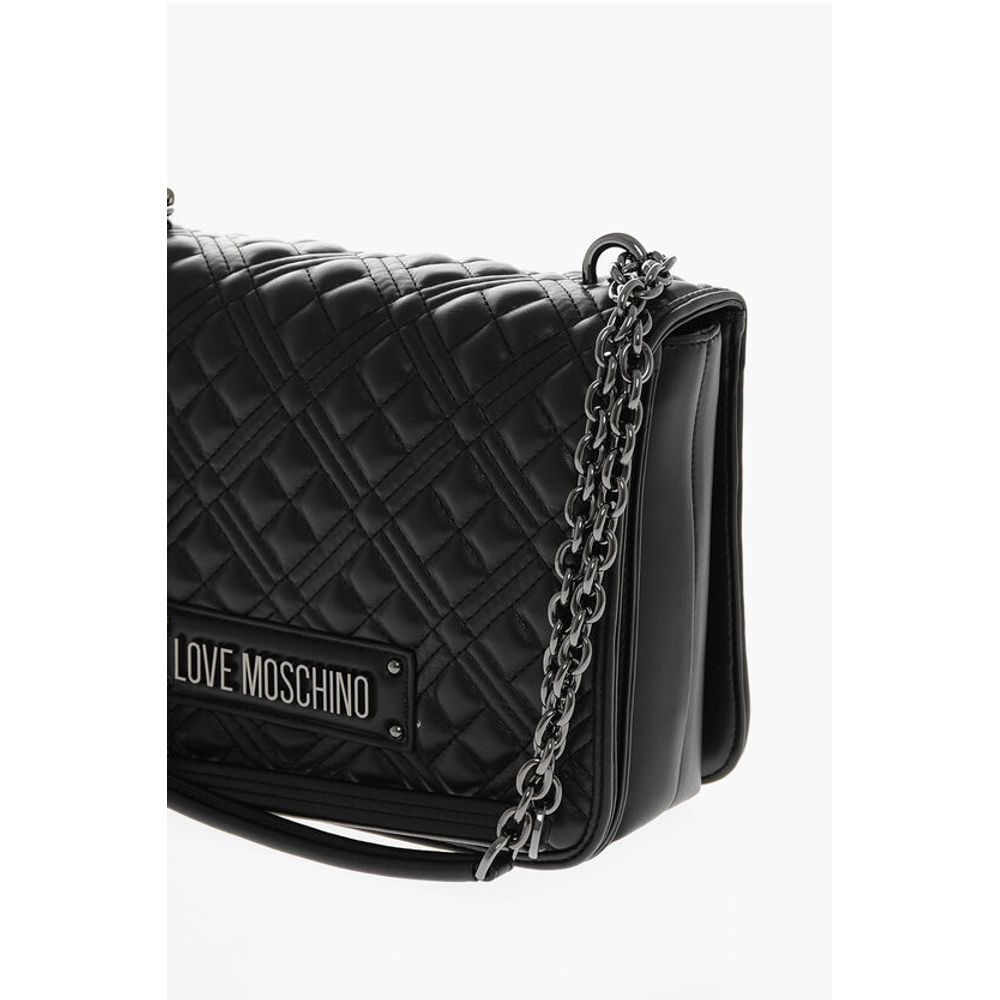 Moschino LOVE Quilted Faux Leather Shoulder Bag - Image 3