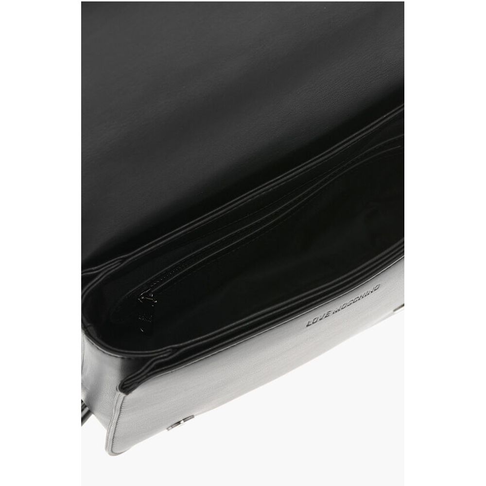 Moschino LOVE Quilted Faux Leather Shoulder Bag - Image 5