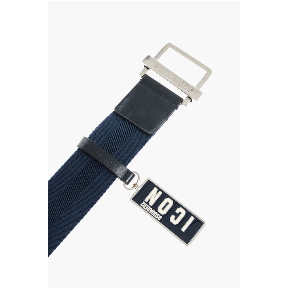 Dsquared² Fabric ICON Belt with Charm 40mm - Image 2
