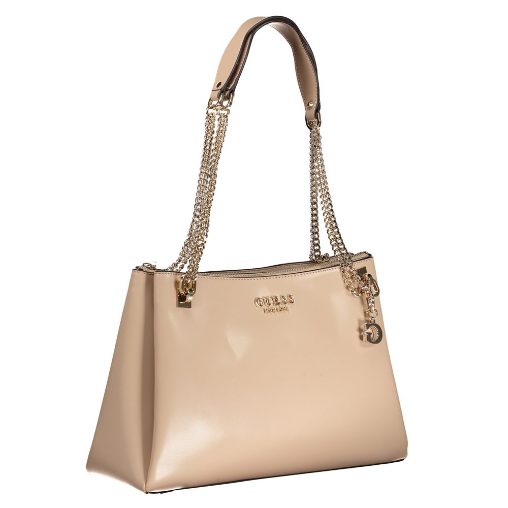 Guess Jeans Beige Polyethylene Handbag - Image 3