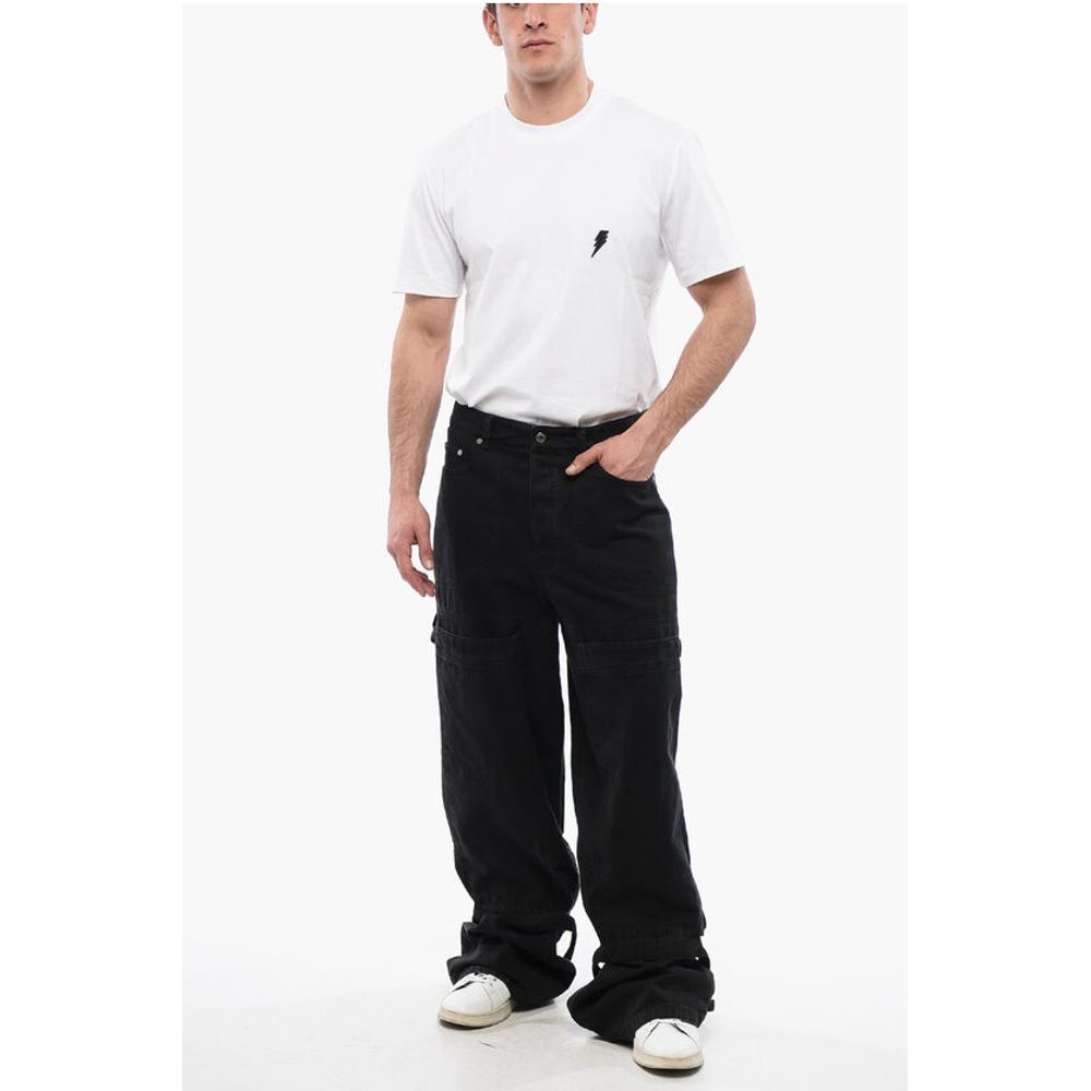Off-White Relaxed Fit GARMDYED CARPENTER Cargo Denims 32cm - Image 4