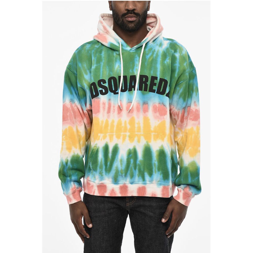 Dsquared² Tie Dye Effect Cotton Hoodie