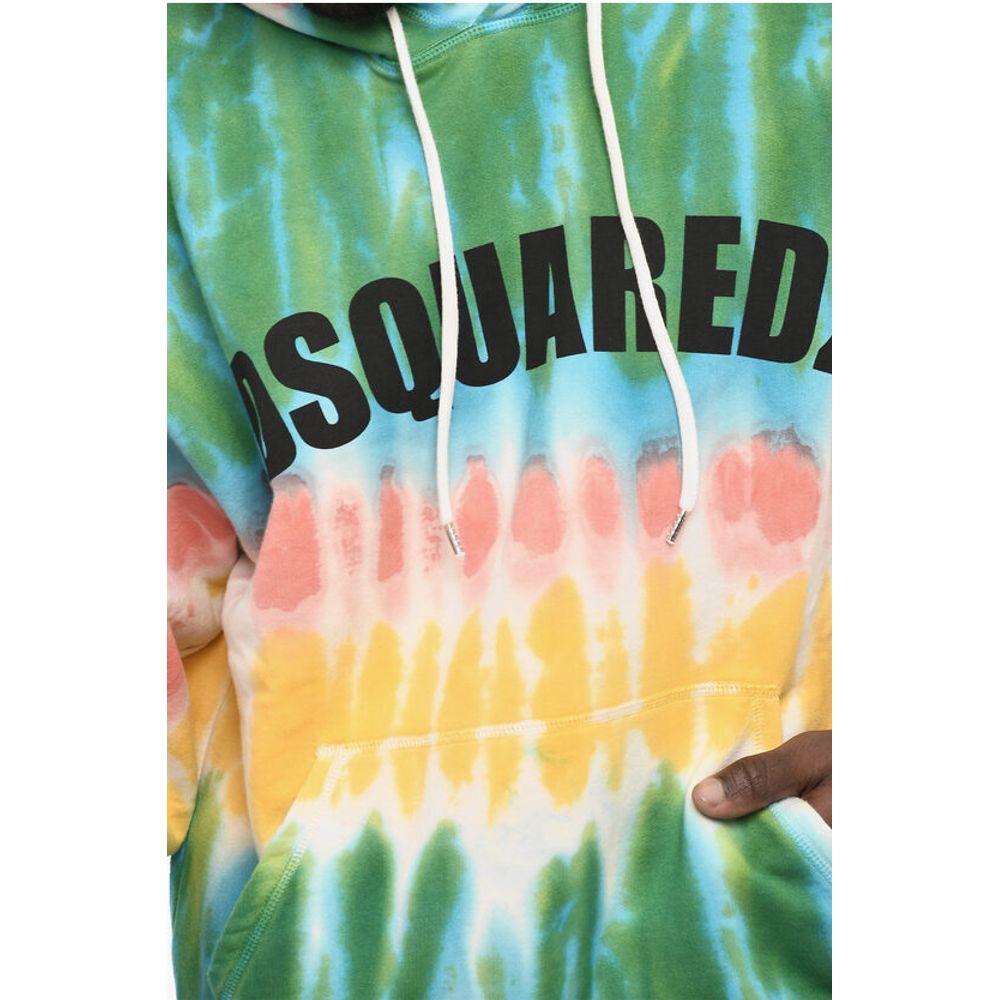 Dsquared² Tie Dye Effect Cotton Hoodie - Image 3