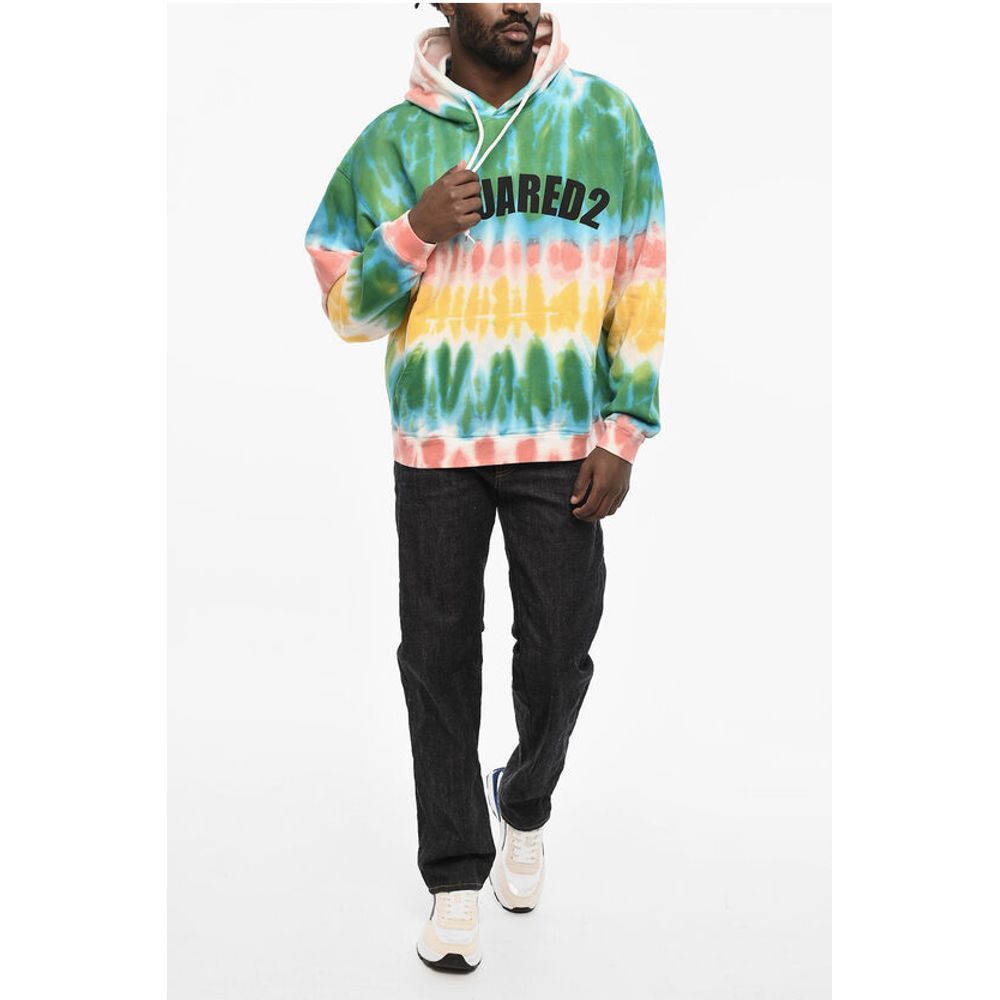 Dsquared² Tie Dye Effect Cotton Hoodie - Image 4