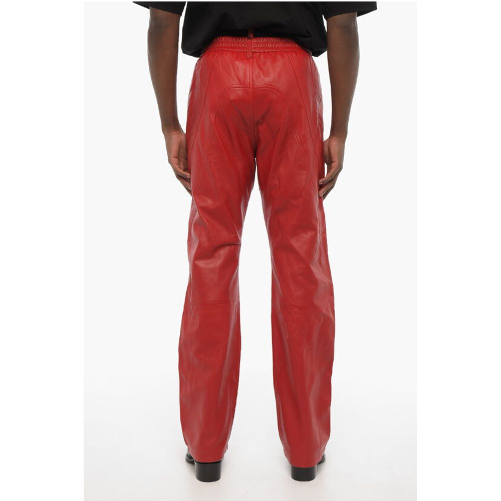 Dsquared² Drawstring Waist 2 Pockets Leather Pants - Image 2