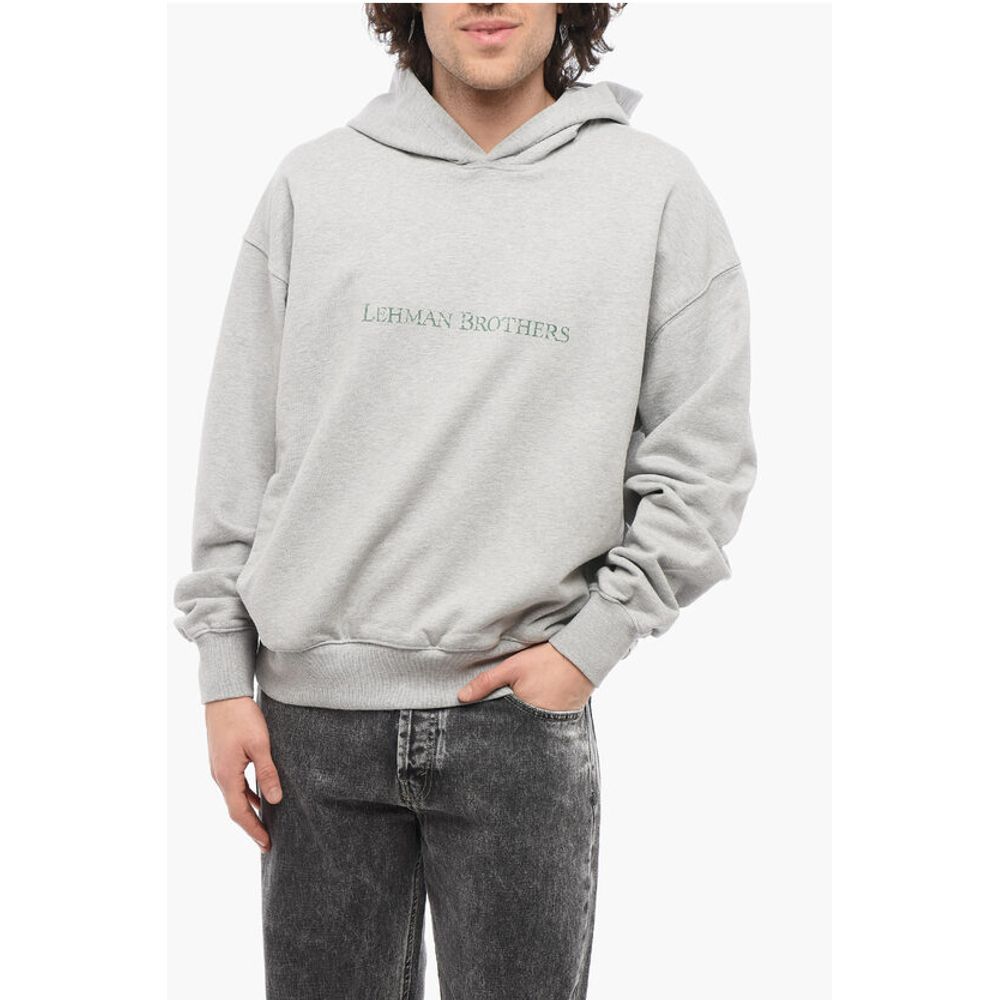1989 Studio Cotton LEHMAN BROTHERS Hoodie with 2-Pockets
