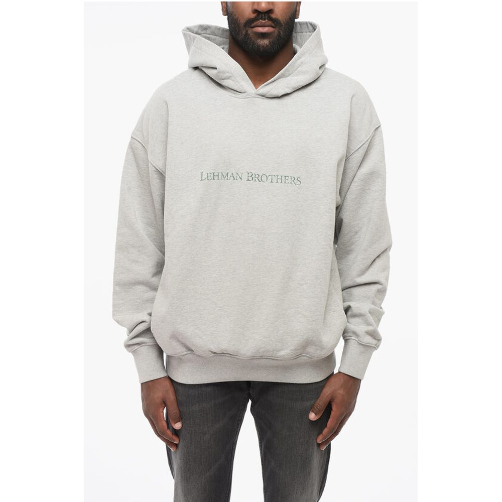 1989 Studio Cotton LEHMAN BROTHERS Hoodie with 2-Pockets - Image 5