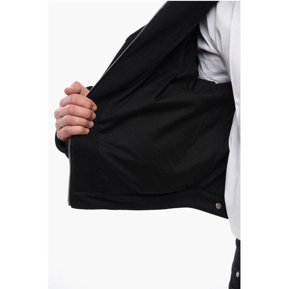 Off-White Front Ziped VARSITY DIAG Hoodie with Utility Pockets - Image 5