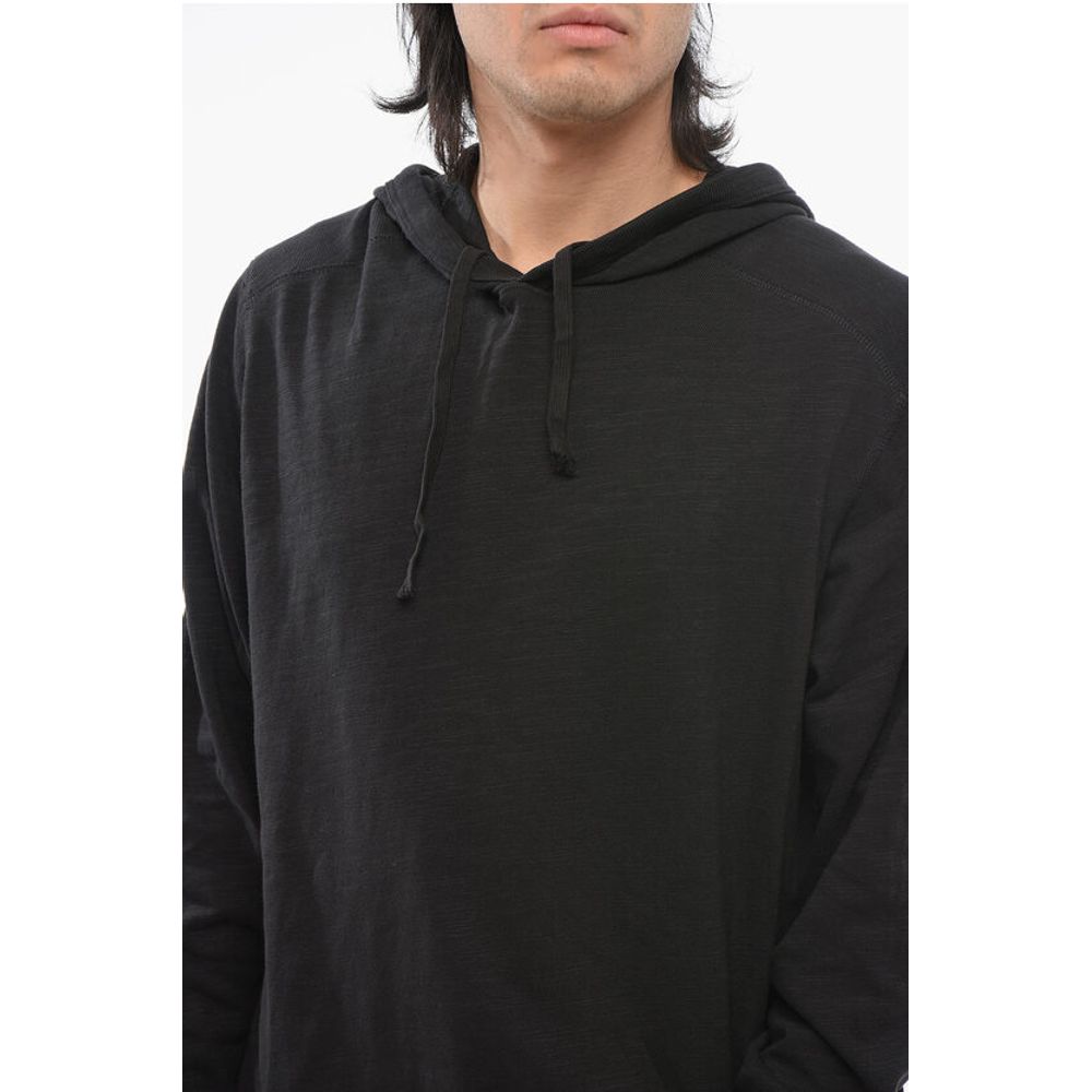 Rag&Bone Monochrome Knitted Cotton Hoodie - Image 3