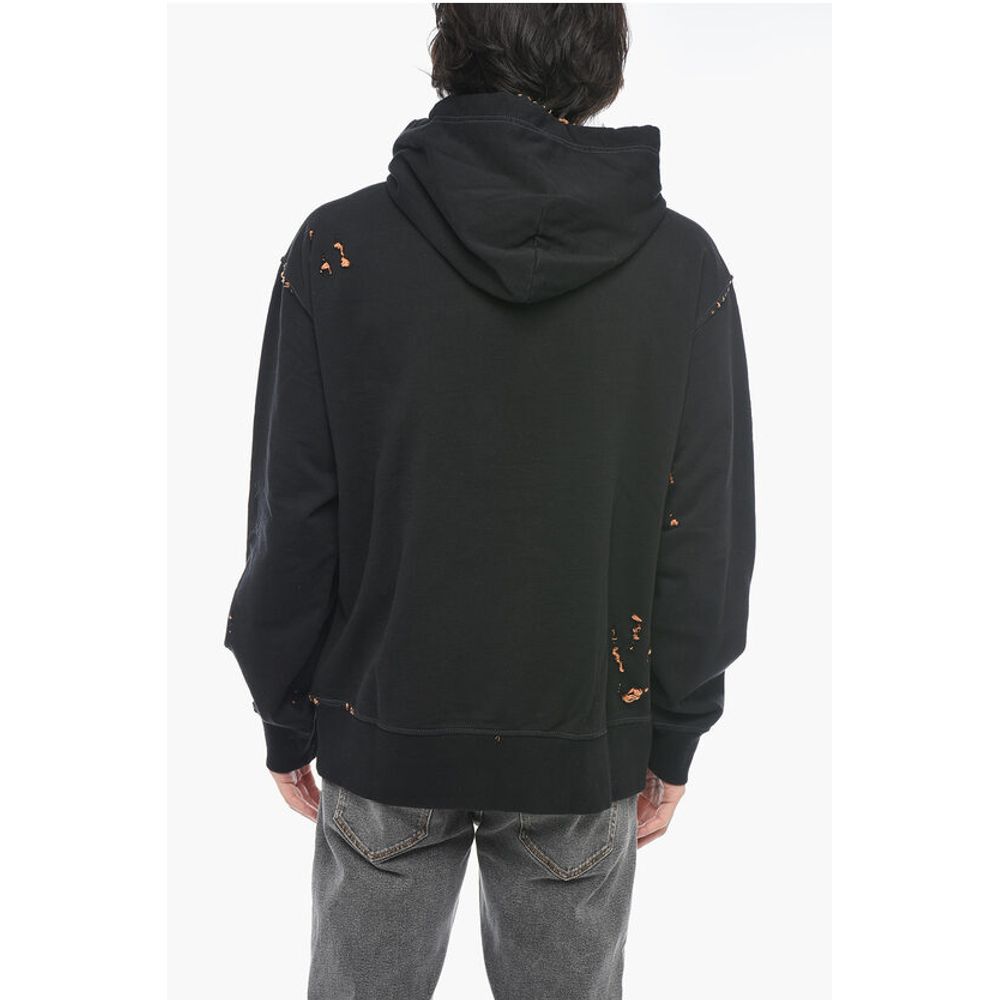 Diesel Distressed Effect S-MACS-L2 Hoodie With Embroidered Logo - Image 2