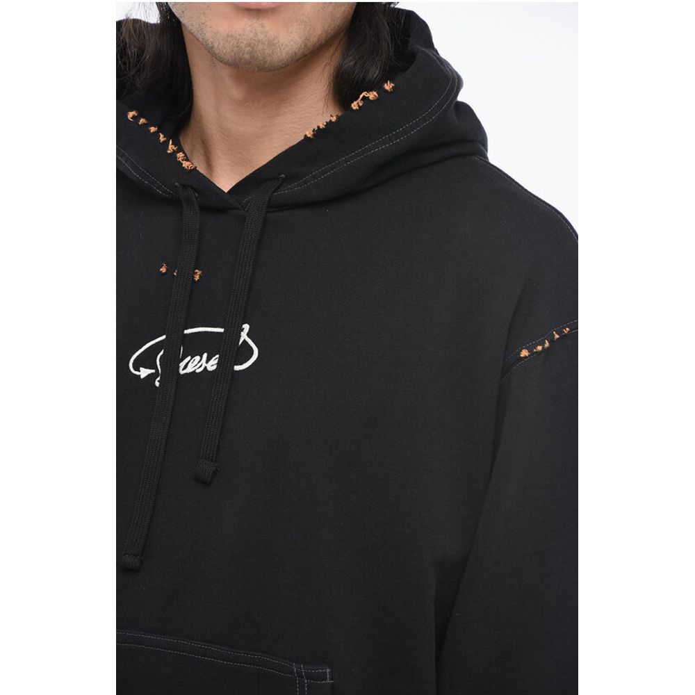 Diesel Distressed Effect S-MACS-L2 Hoodie With Embroidered Logo - Image 3