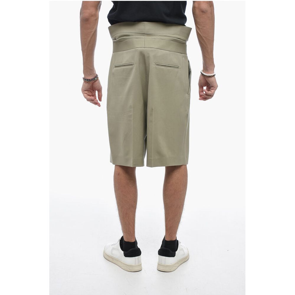 Dior Virgin Wool Shorts with Cuffed Waistband - Image 2