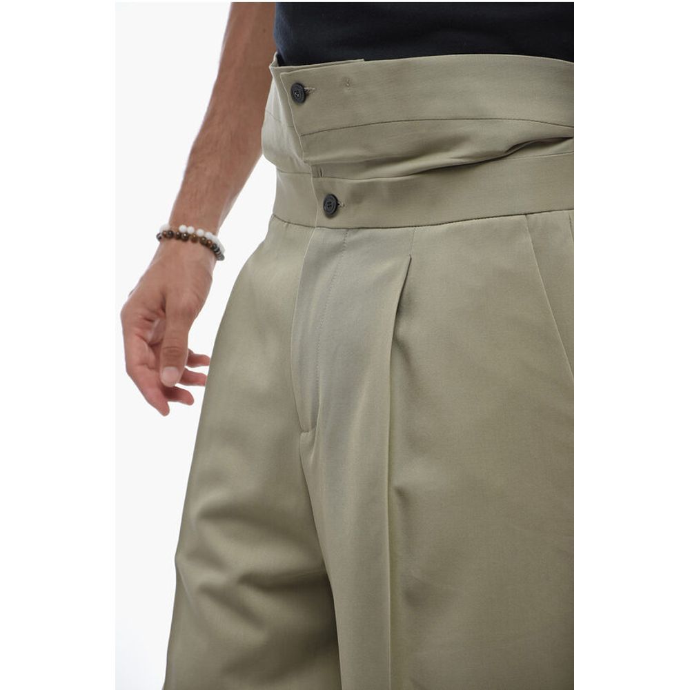 Dior Virgin Wool Shorts with Cuffed Waistband - Image 3