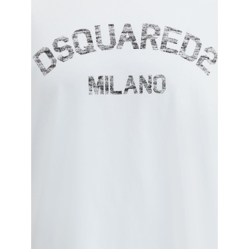 Dsquared² White Cotton T-Shirt - Image 3
