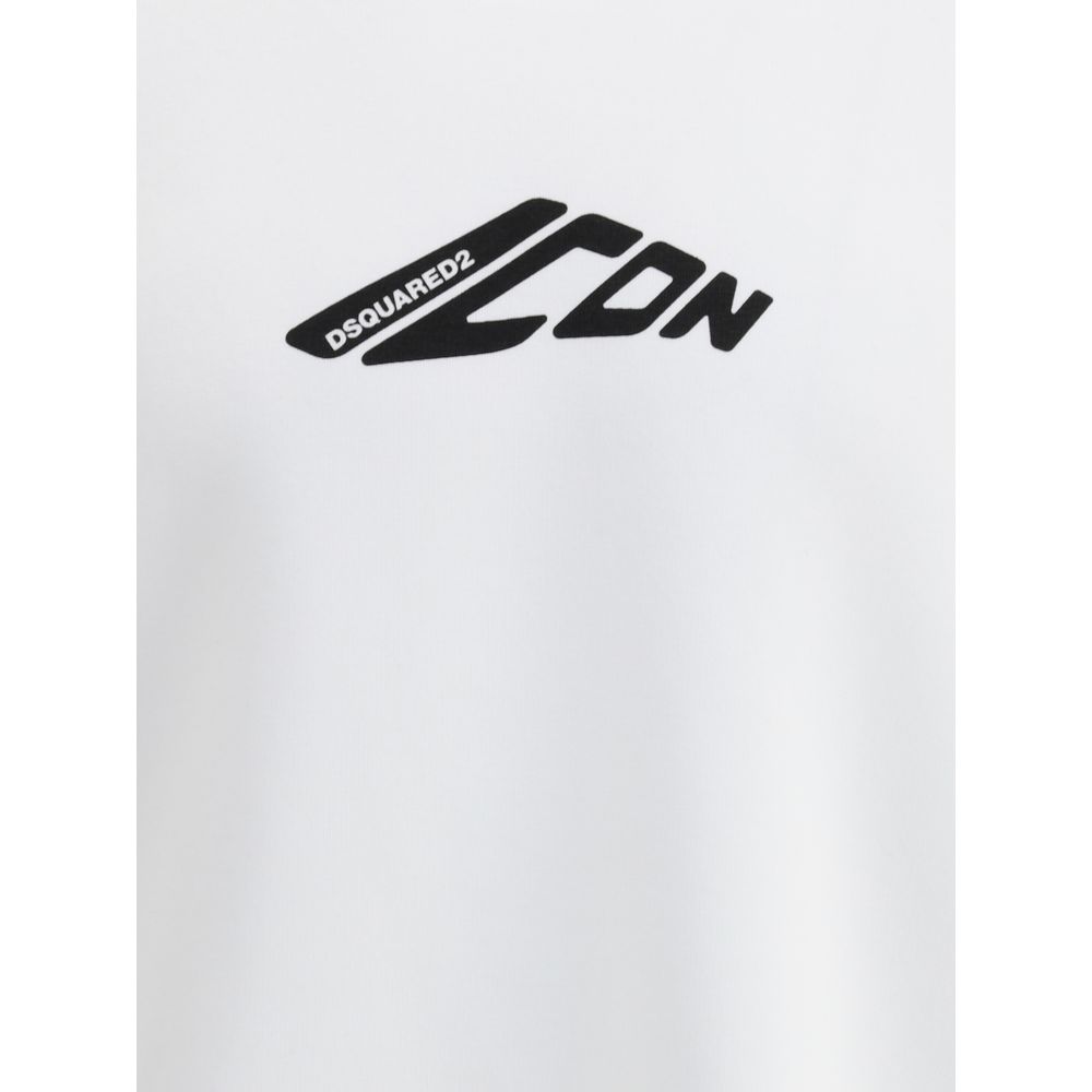 Dsquared² White Cotton Sweatshirt - Image 3