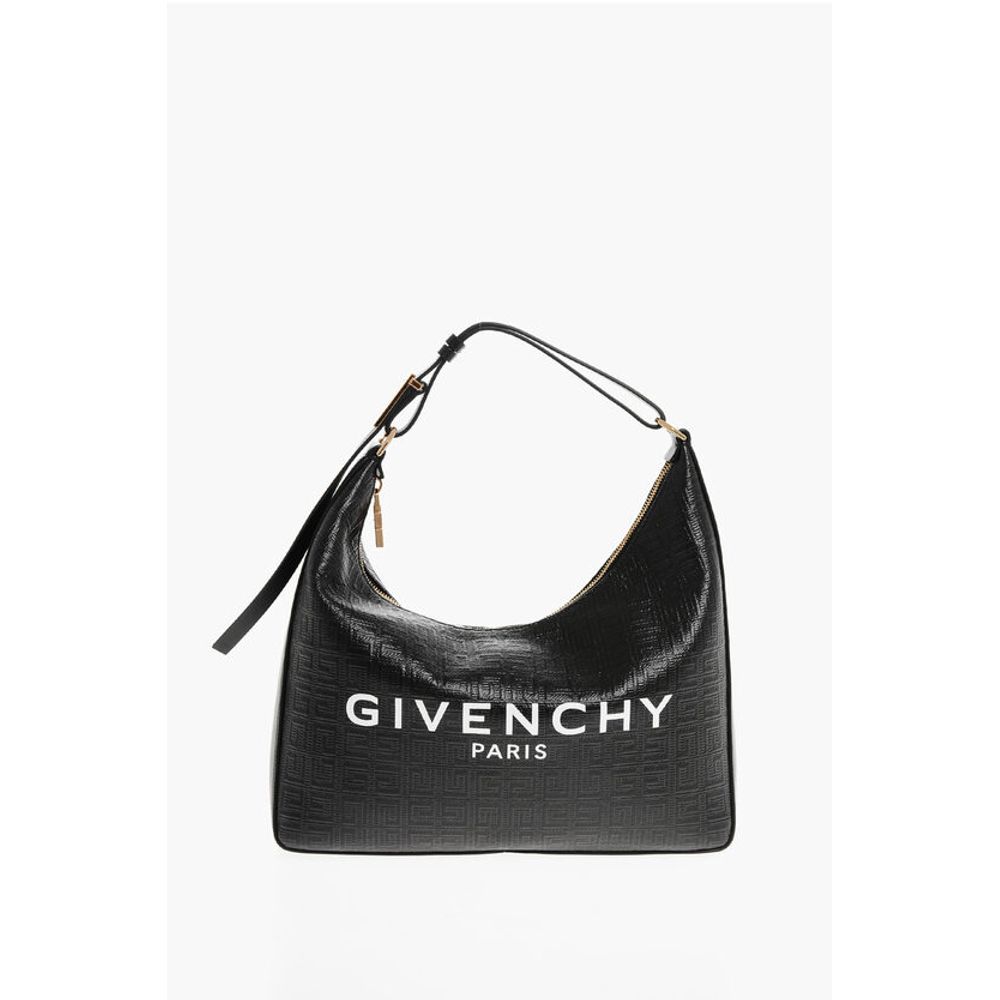 Givenchy Embossed Eco-Patent Leather Hobo Bag