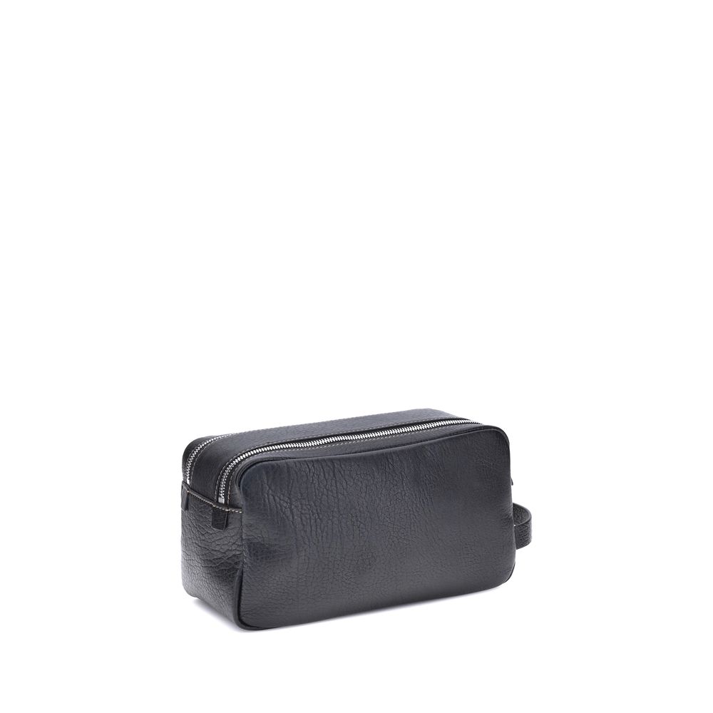 Brunello Cucinelli Pebbled leather Beauty Case - Image 2
