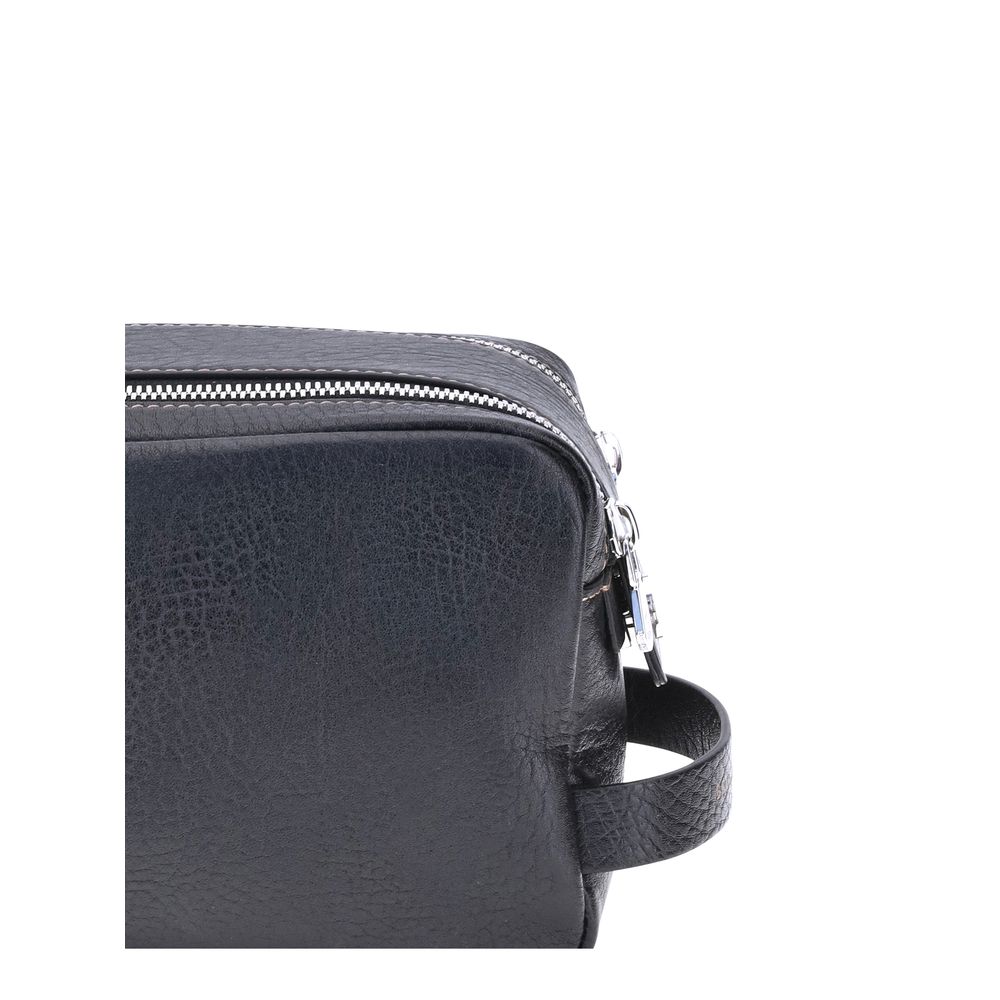 Brunello Cucinelli Pebbled leather Beauty Case - Image 4