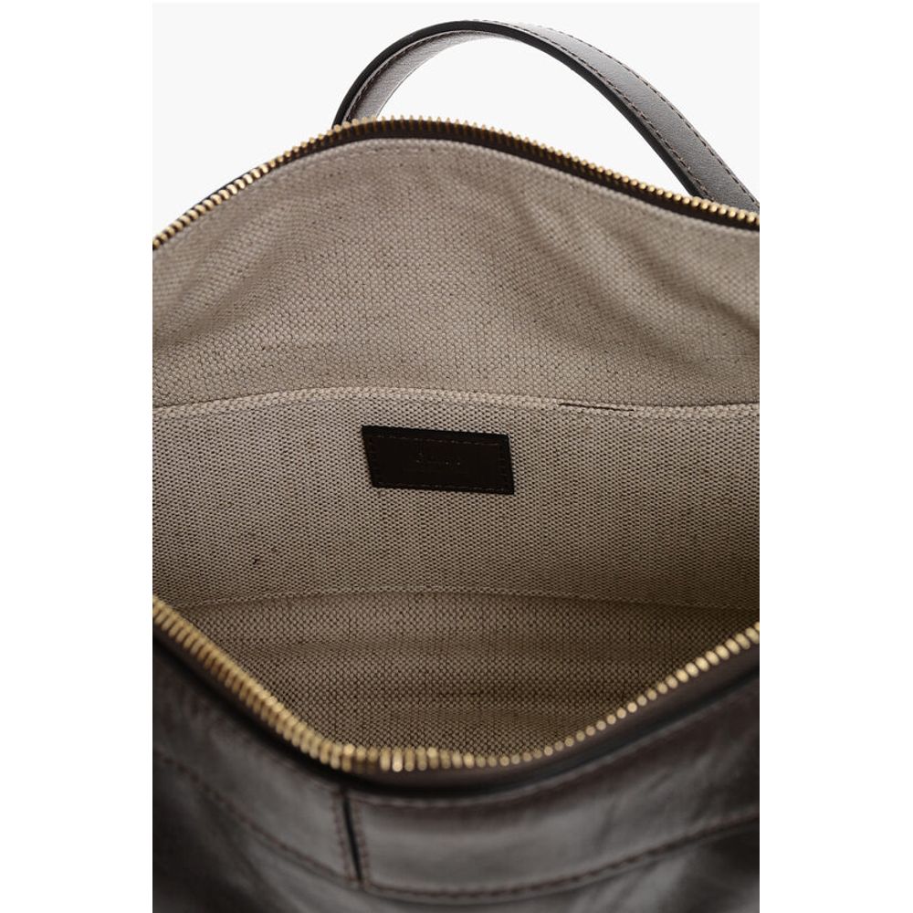 Chloé Brushed Leather DOUBLE CARRY Crossbody Bag - Image 4