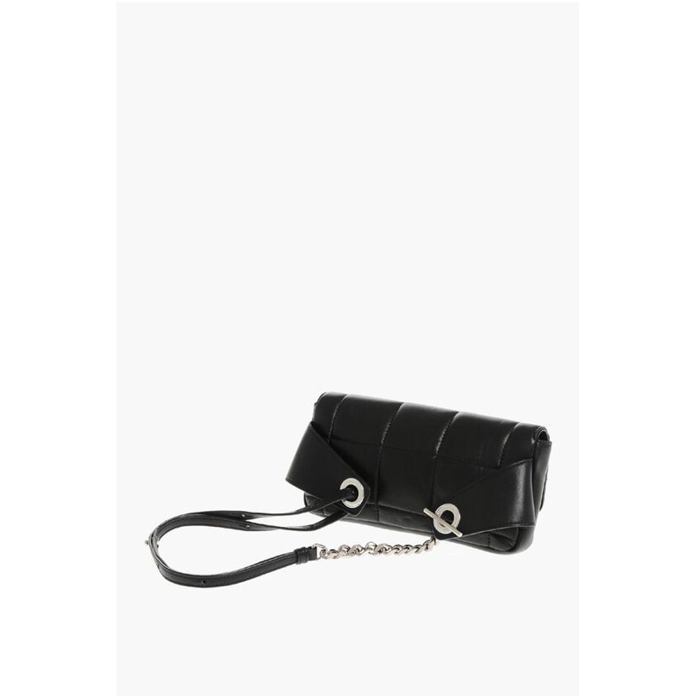 Dsquared² Quilted Leather Pouch with Snap Button - Image 2