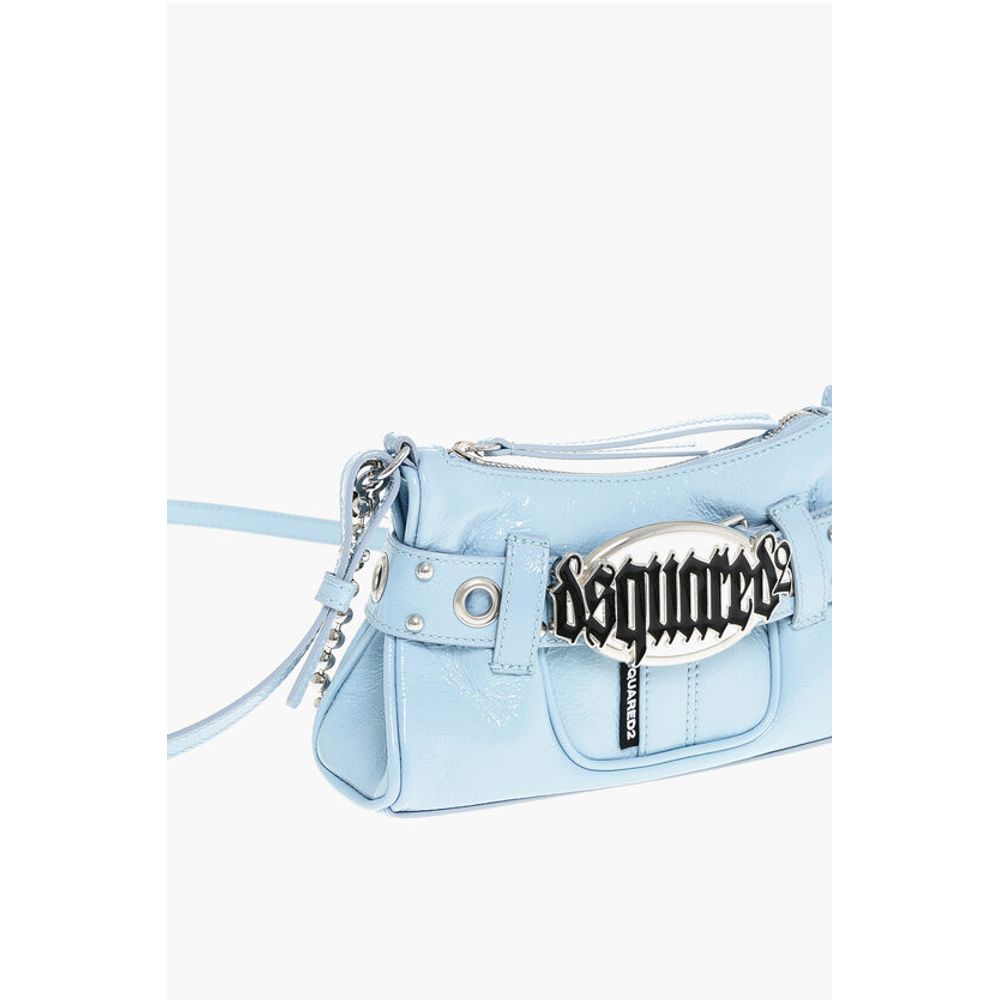 Dsquared² Patent Leather Crossbody Bag with Logoed Buckle - Image 3