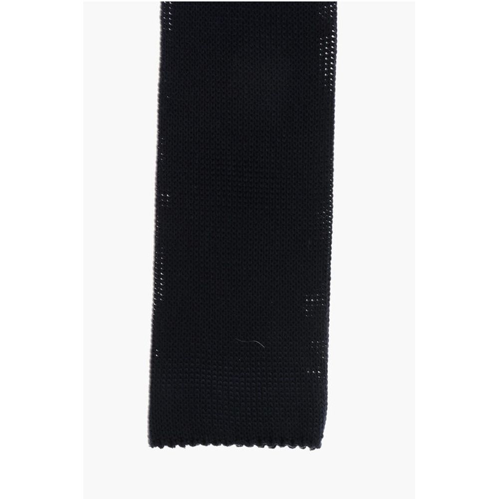 Dsquared² Solid Color Knitted Silk Tie - Image 2