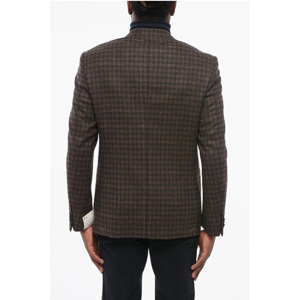 Nino Danieli Check Motif Blazer with Patch Pockets - Image 2