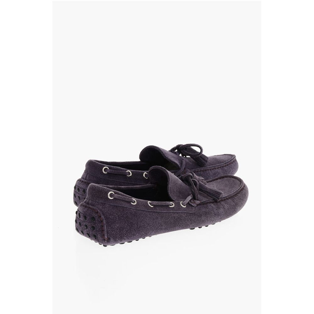 Corneliani ID Suede Boat Deck Shoes with Tassels - Image 2