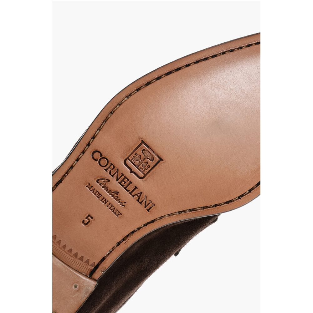 Corneliani Solid Color Suede Penny Loafers - Image 5