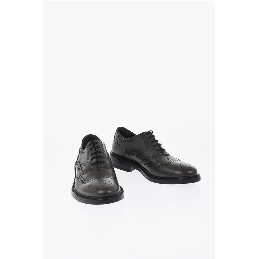 Corneliani Leather Full Brogues Oxford Shoes