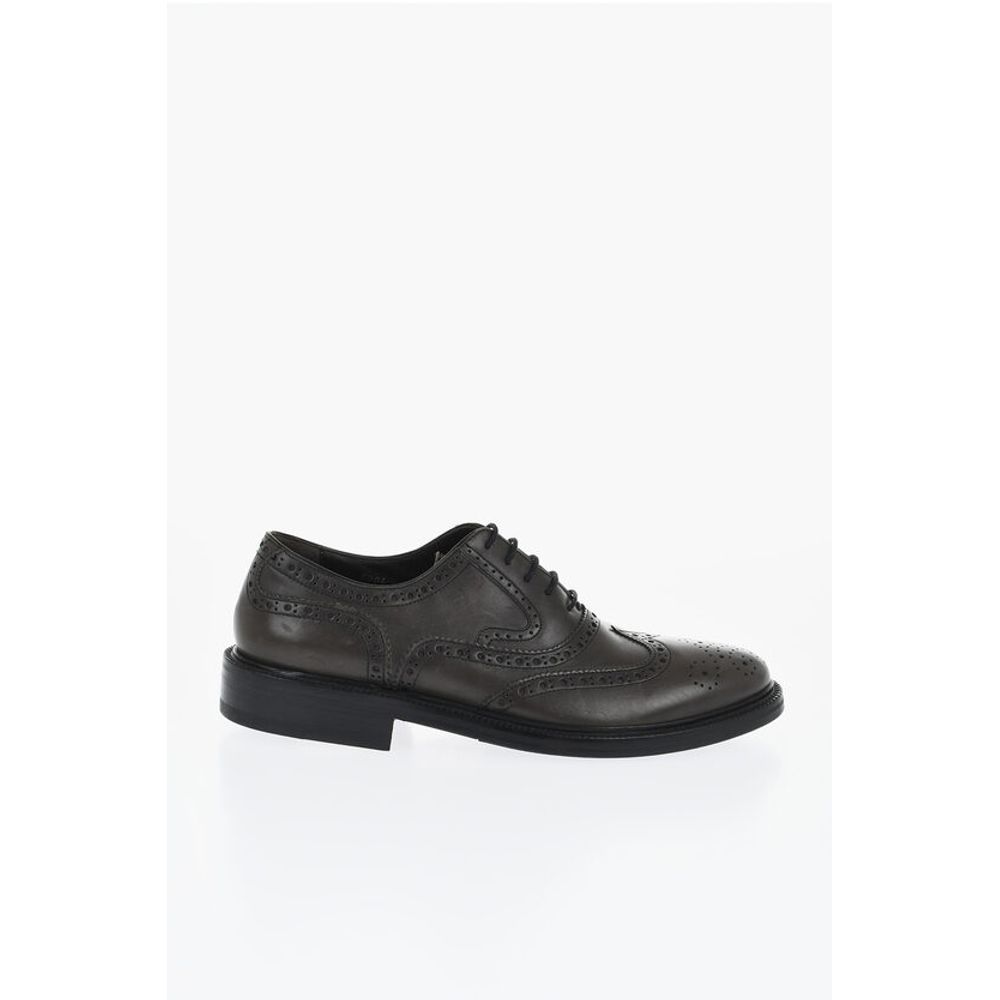Corneliani Leather Full Brogues Oxford Shoes - Image 3