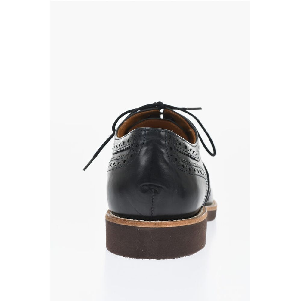 Corneliani Leather Full Brogues Oxford Shoes - Image 2