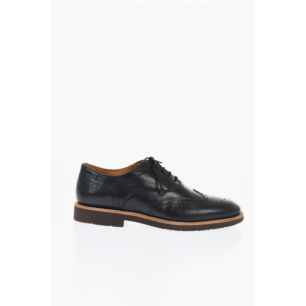 Corneliani Leather Full Brogues Oxford Shoes - Image 3