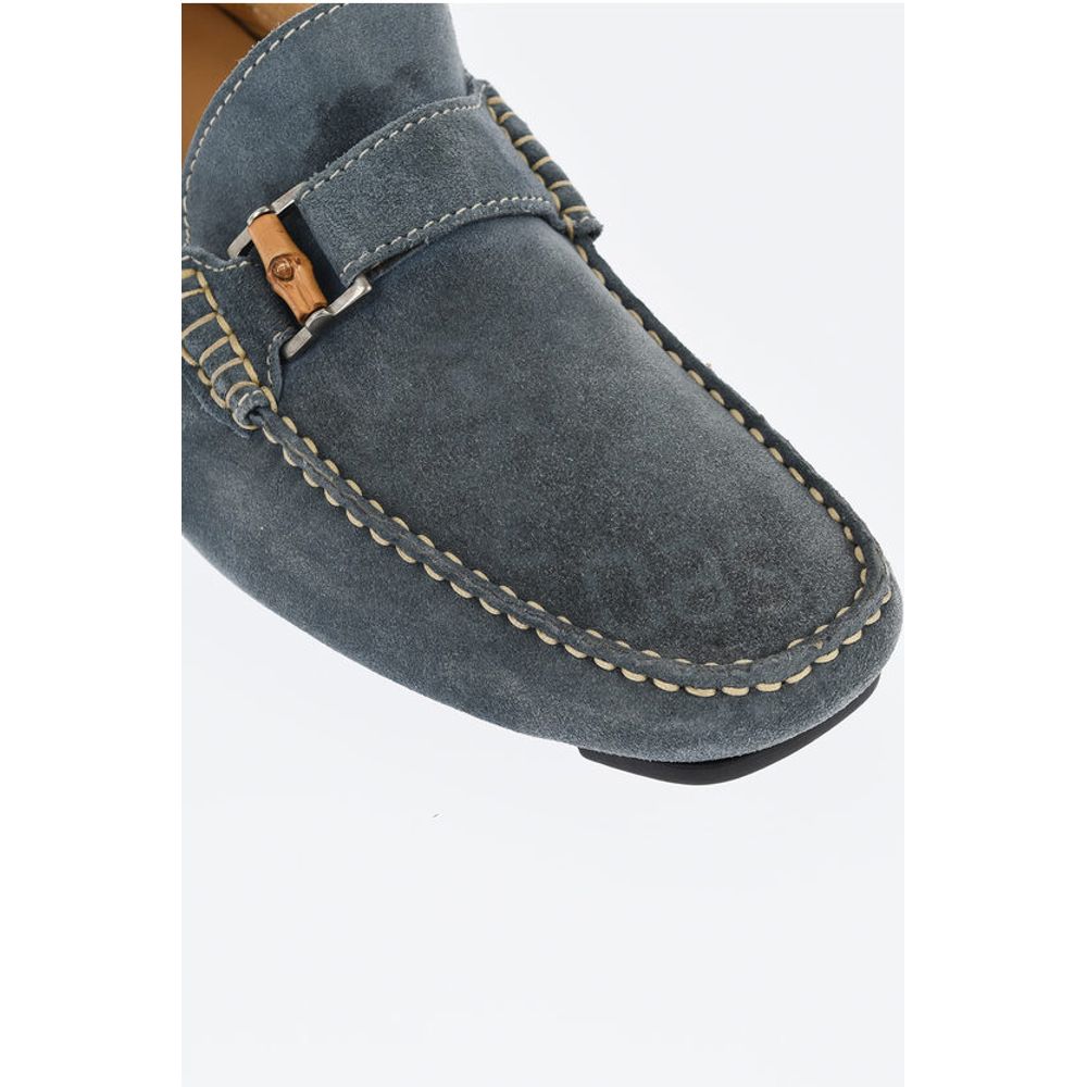 Corneliani ID Solid Color Suede Driving Loafers - Image 4