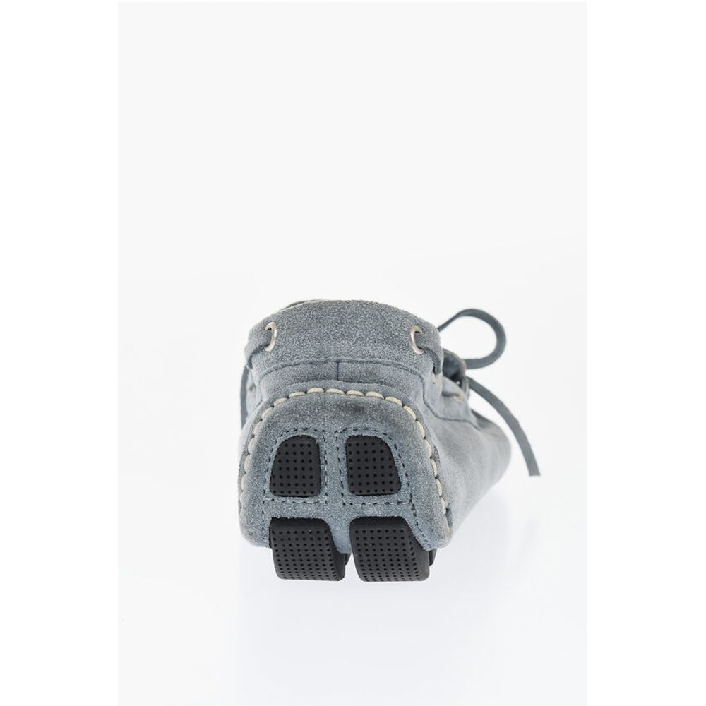 Corneliani ID Solid Color Suede Boat Deck Shoes - Image 2