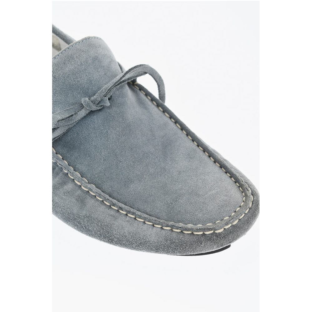 Corneliani ID Solid Color Suede Boat Deck Shoes - Image 4