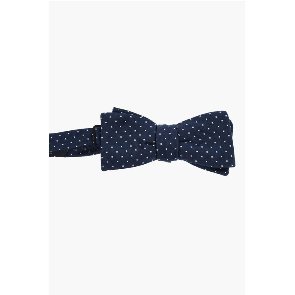 Corneliani Polka Dot Patterned Silk Bow Tie