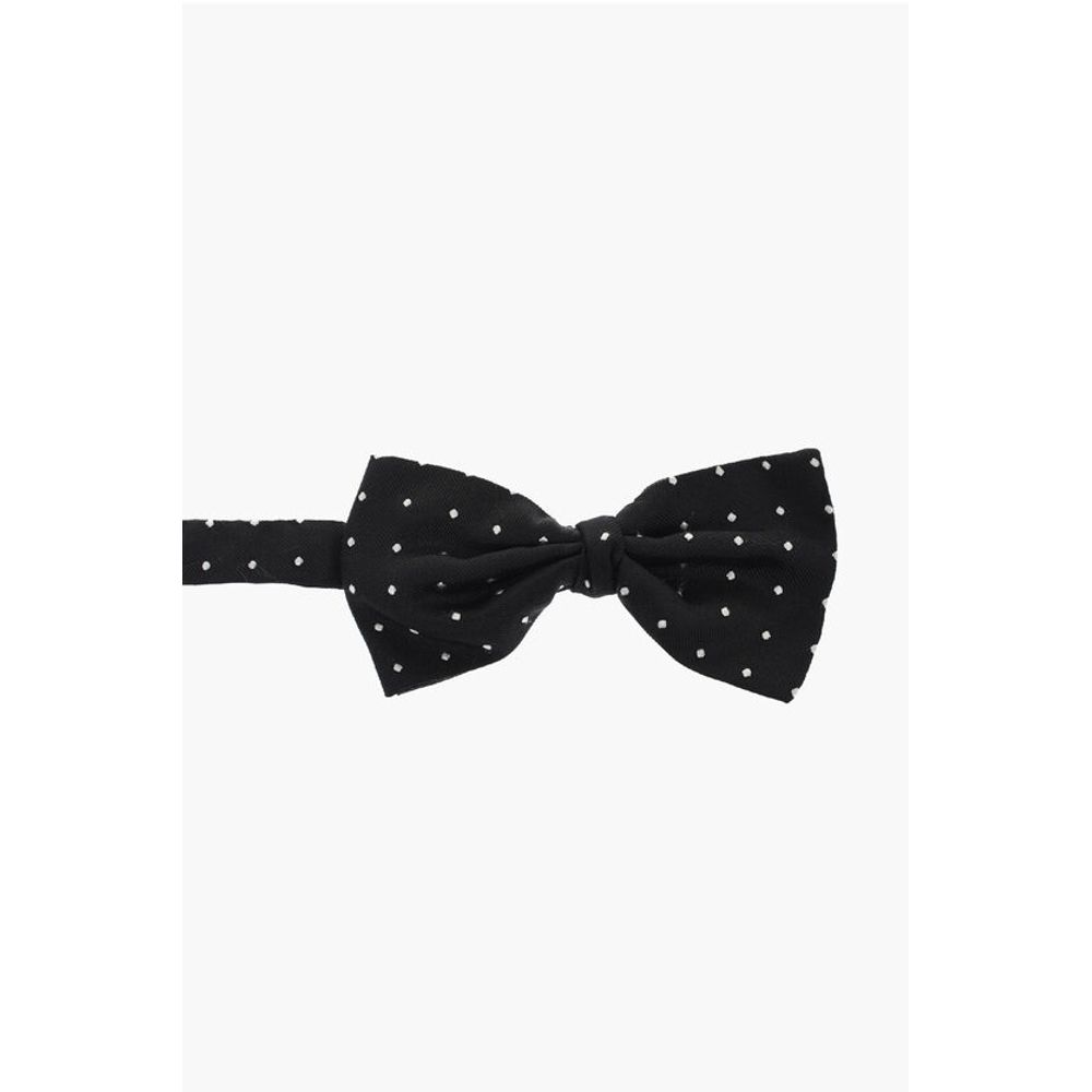 Corneliani Polka Dot Patterned Silk Bow Tie
