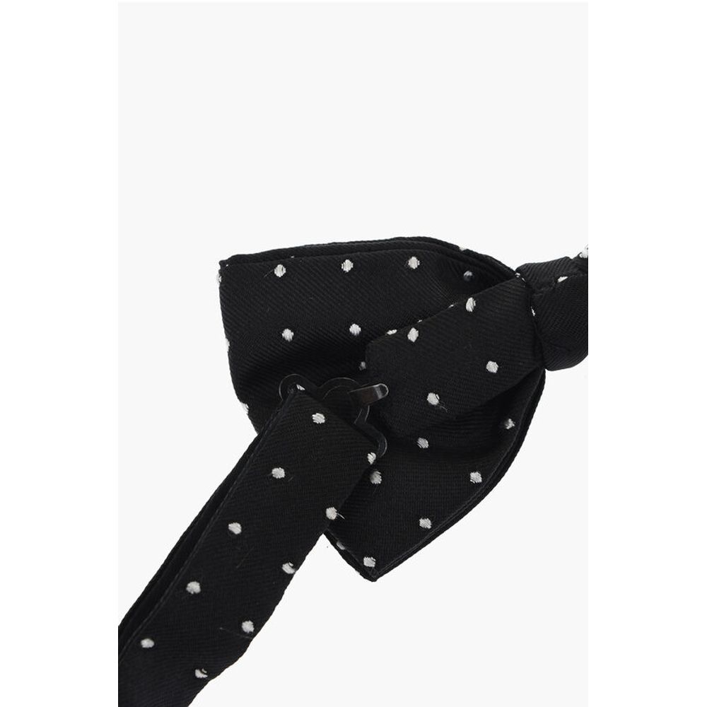 Corneliani Polka Dot Patterned Silk Bow Tie - Image 3