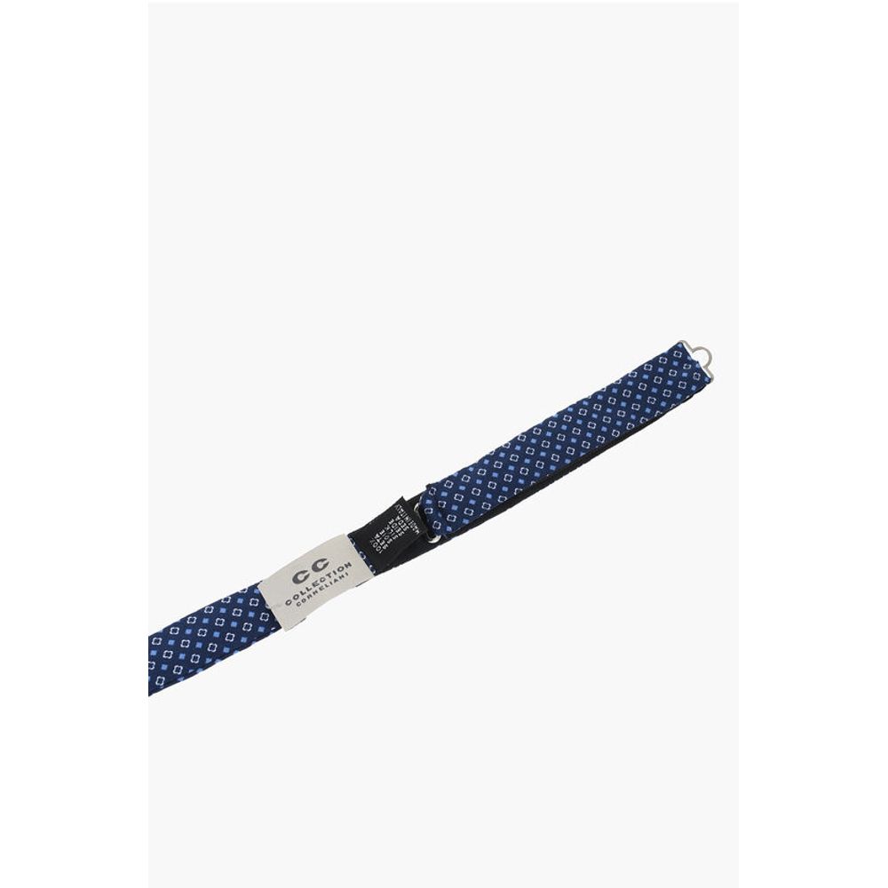 Corneliani CC COLLECTION Geometric Patterned Silk Bow Tie - Image 2