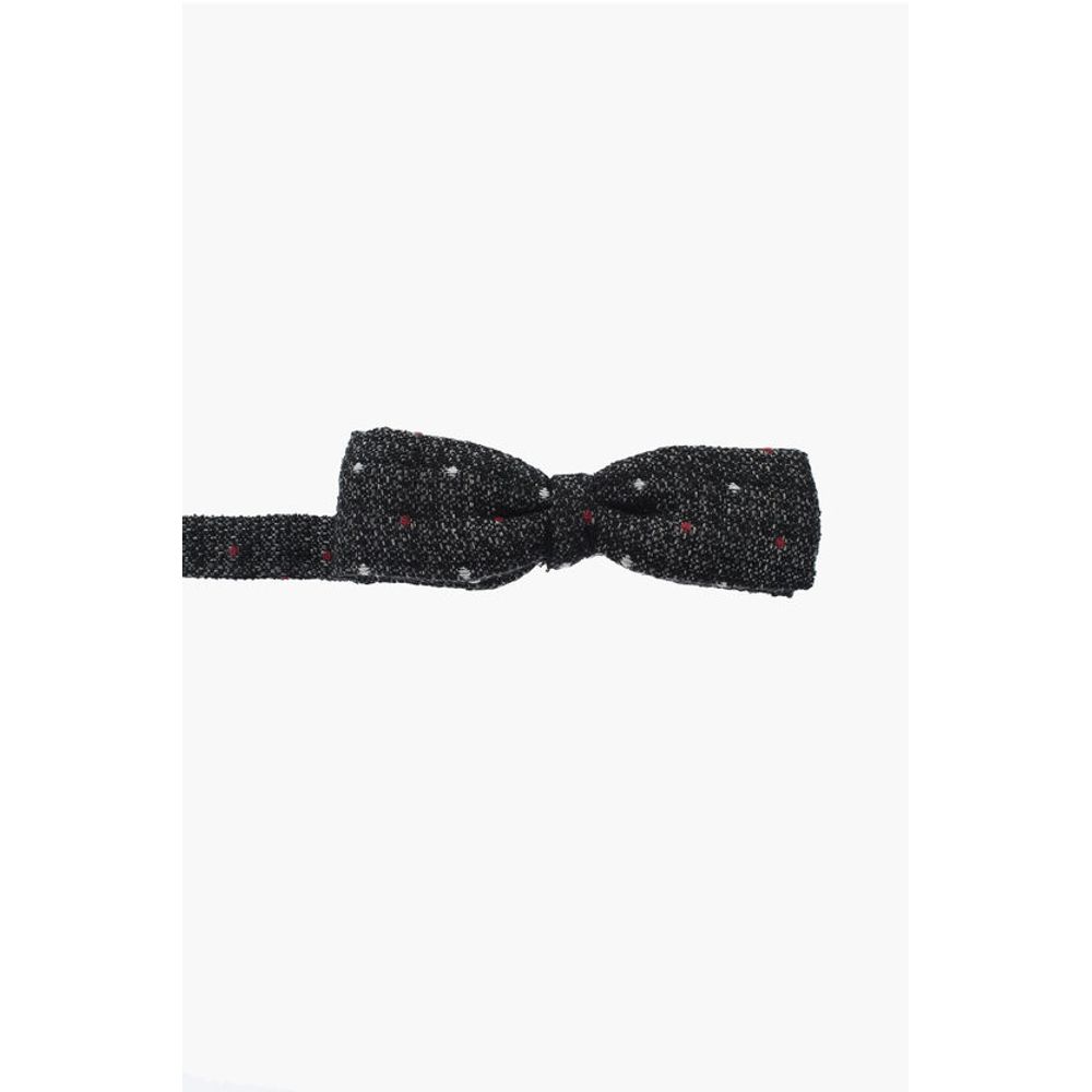 Corneliani CC COLLECTION Polka Dot Patterned Knitted Bow Tie