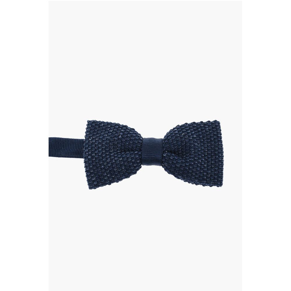 Corneliani Knitted Linen Blend Bow Tie
