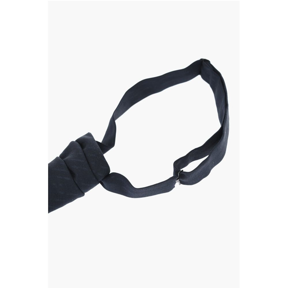 Corneliani Ton-Sur-Ton Striped Wool Ascot Tie - Image 3