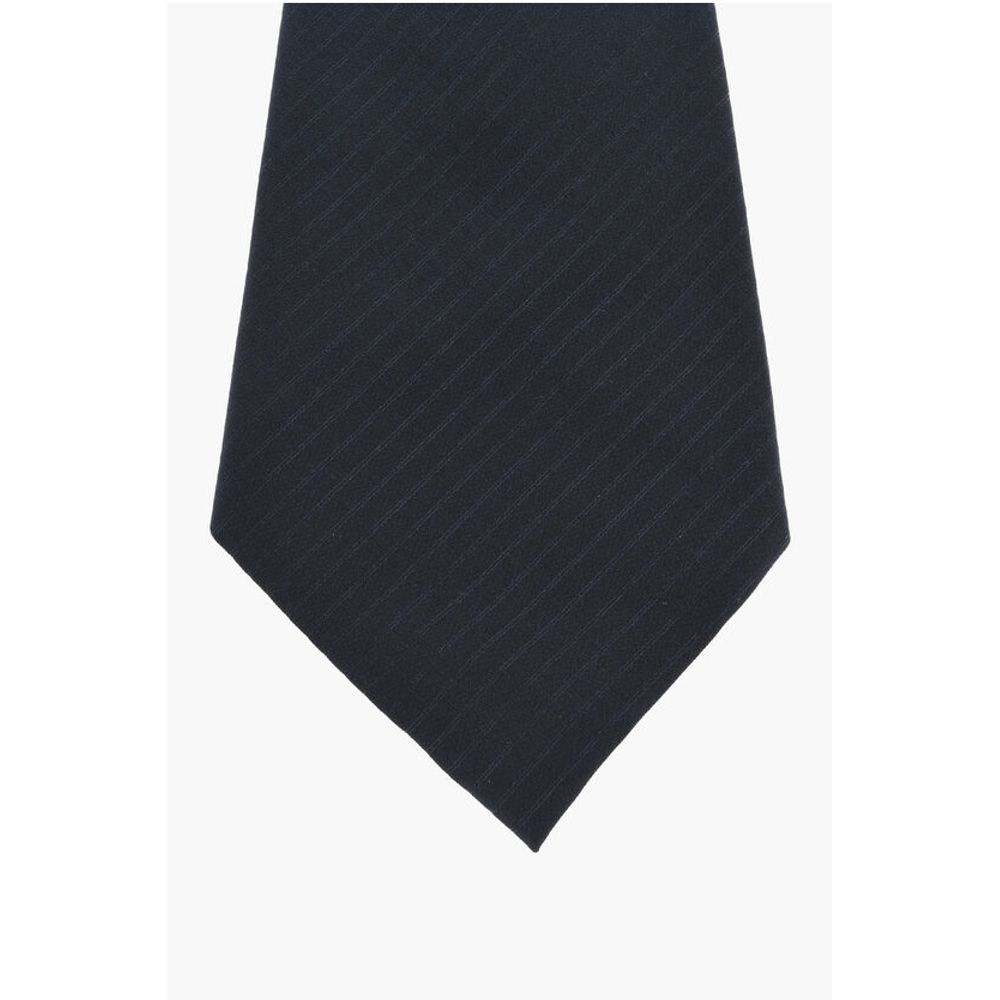 Corneliani Ton-Sur-Ton Striped Silk Ascot Tie - Image 2