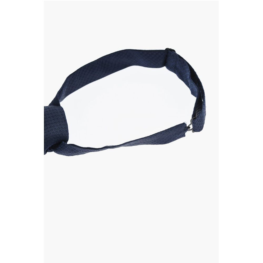 Corneliani Ton-Sur-Ton Checkered Silk Ascot Tie - Image 3